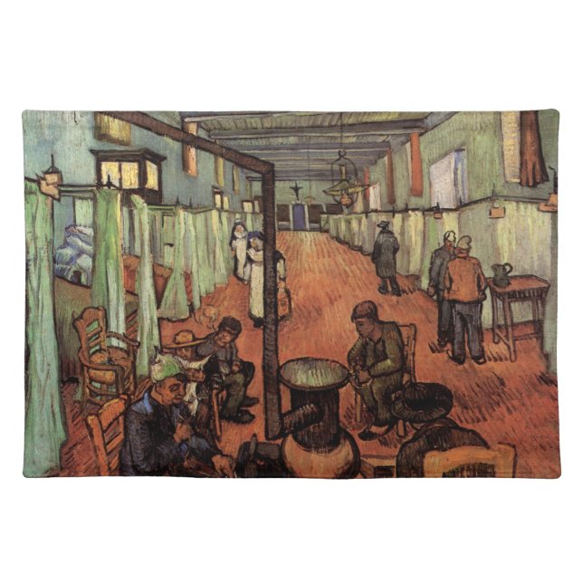 Ward in the Hospital in Arles by Vincent van Gogh Cloth Placemat (Front)