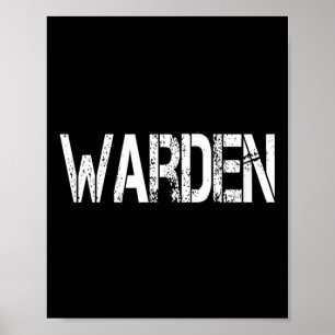 Warden Halloween Costume Game Fish Prison Poster