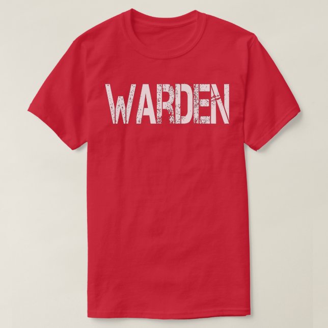 Warden Halloween Costume  Game Fish Prison  T-Shirt (Design Front)