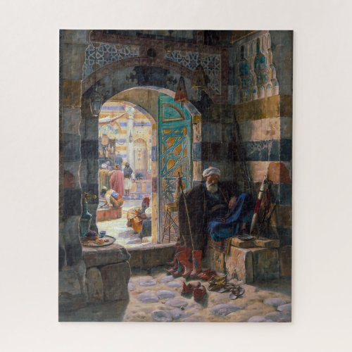 Warden of the Mosque Damascus  Bauernfeind  Jigsaw Puzzle