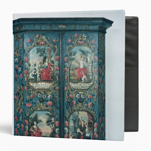 Wardrobe decorated with scenes of the four binder
