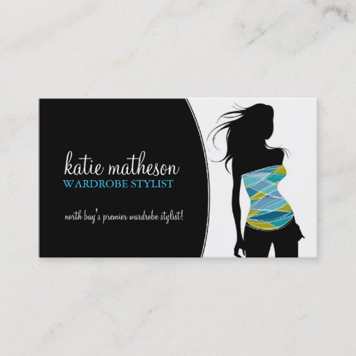 Customizable Wardrobe Stylist Business Card