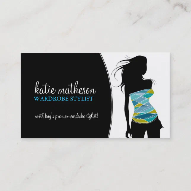 Wardrobe Stylist Business Card Zazzle