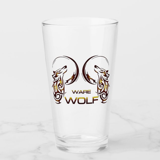 Ware Wolf Drinkware Glass (Front)