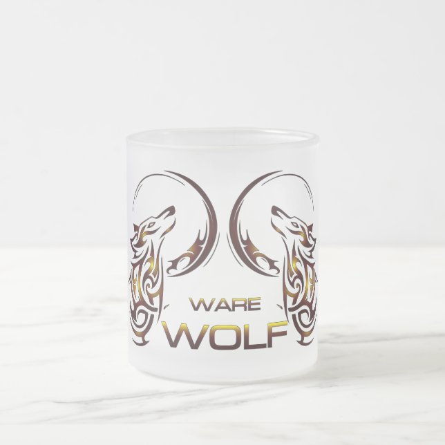 Ware Wolf Glass Mug (Center)