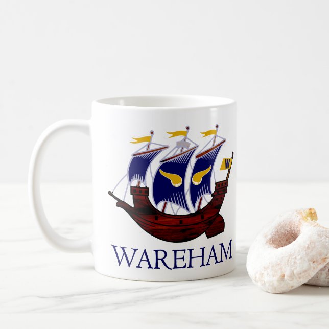 Wareham Viking Ship Mug (With Donut)