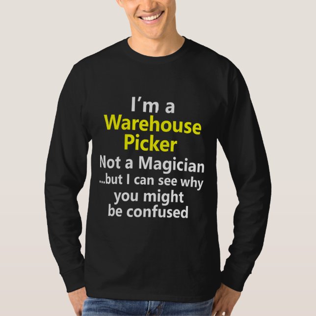 Warehouse Center Picker Associate Worker Job Caree T-Shirt (Front)