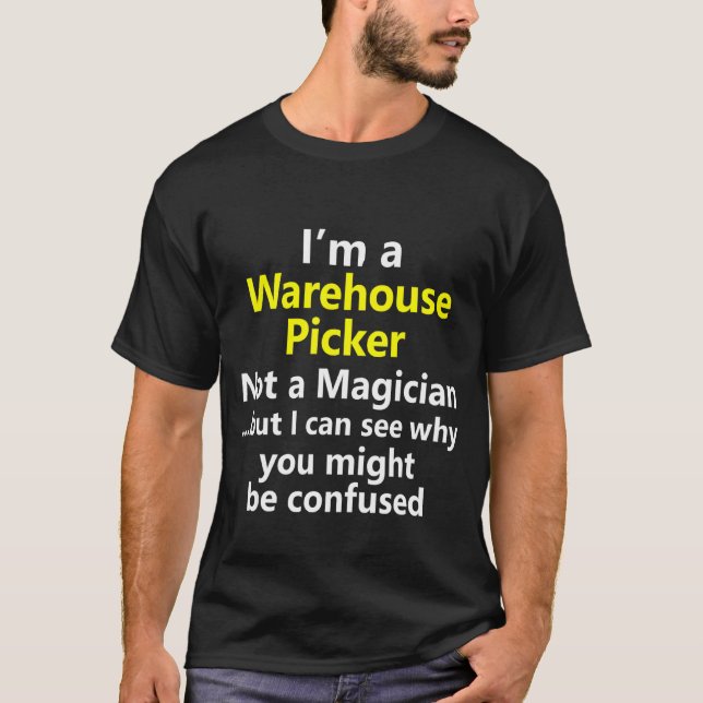 Warehouse Center Picker Associate Worker Job Caree T-Shirt (Front)