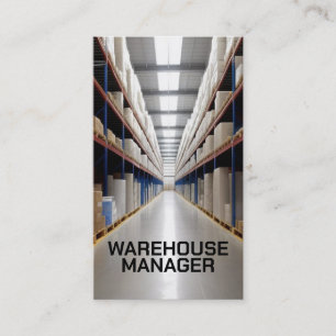 Warehouse Manager Aisle Business Card