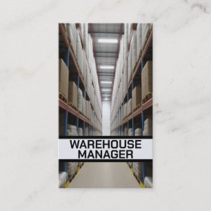 Warehouse Manager Business Card