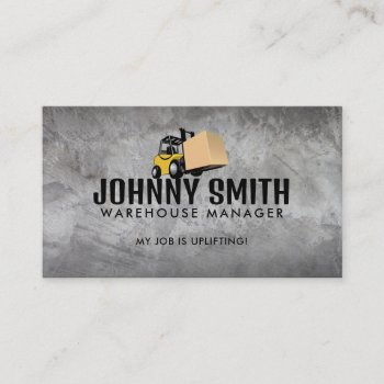 Warehouse Manager Business Cards by MsRenny at Zazzle