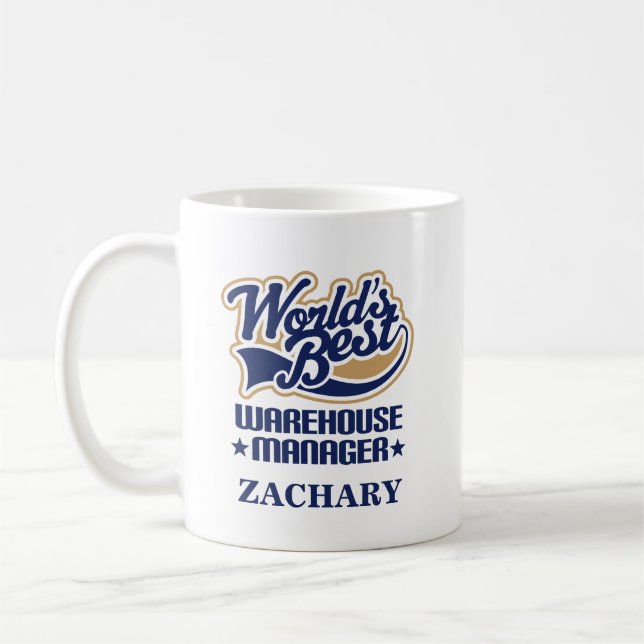 Warehouse Manager Personalized Mug Gift (Left)