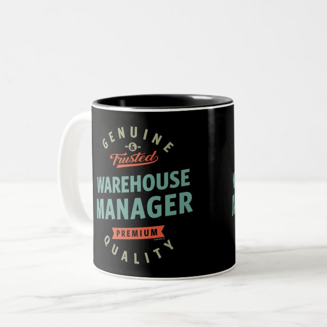 Warehouse Manager Two-Tone Coffee Mug (Front Left)