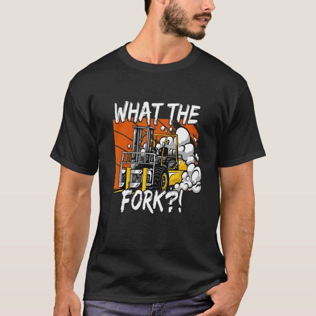 Warehouse operator fork lift forklift certified T-Shirt (Front)