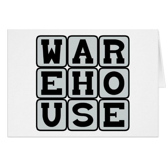 Warehouse, Site of Manual Labor Cards (Front Horizontal)
