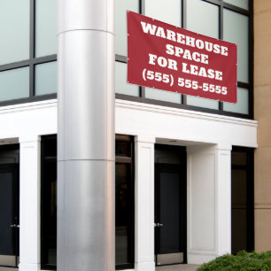 Warehouse Space for Lease Banner