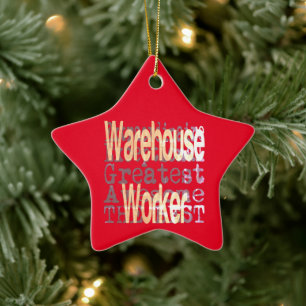 Warehouse Worker Extraordinaire Ceramic Ornament