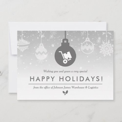 Warehouse Workers+Supervisor | Minimal Holiday Thank You Card