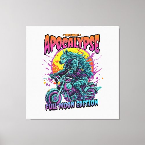 Warewolf apocalypse canvas print