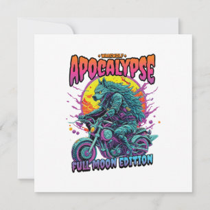 Warewolf apocalypse invitation