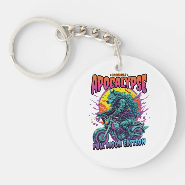 Warewolf apocalypse keychain (Front)