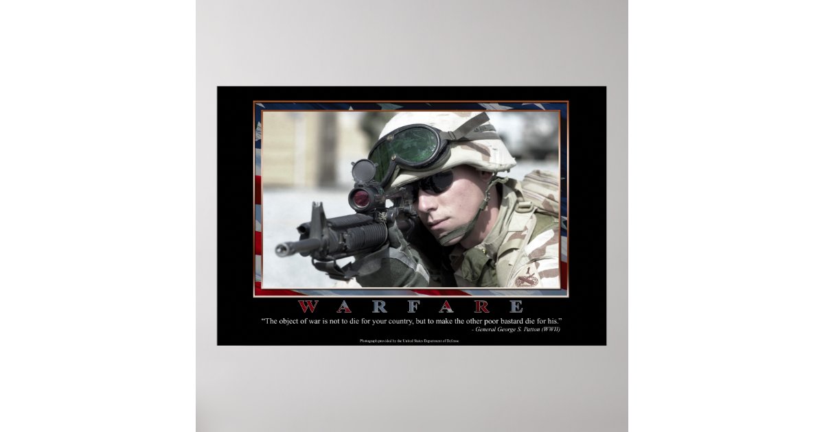 Warfare Poster | Zazzle