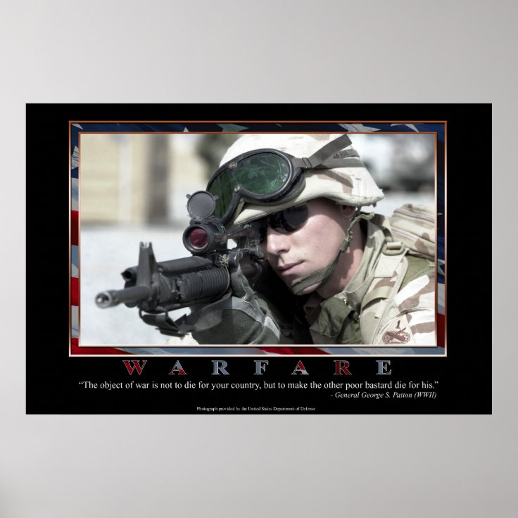 Warfare Poster | Zazzle