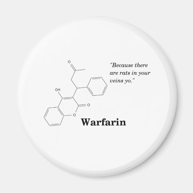 Warfarin (Blood Thinner) Magnet (Front)