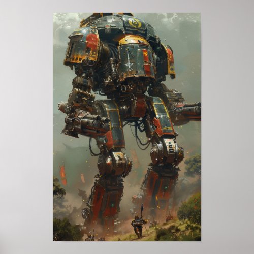 Warhammer 40k Titans Towering in Size Poster 