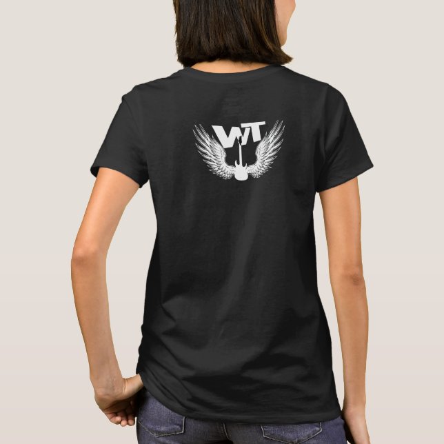 Warhol's Theory Women's Black WT Wing T-Shirt (Back)