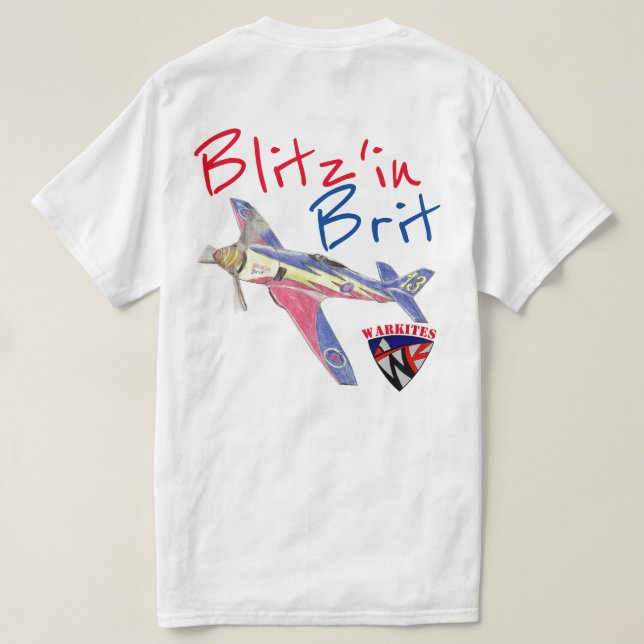 Warkites "Blitz'in Brit" Sea Fury Racer T-Shirt (Design Back)