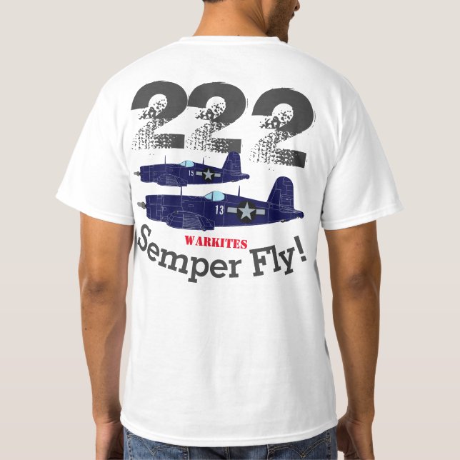 Warkites Corsair "Semper Fly" 222 T-Shirt l (Back)