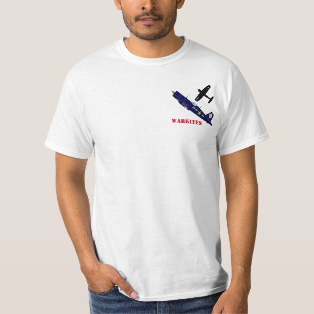 Warkites F4u Corsair USS Franklin 45 T-Shirt ll (Front)