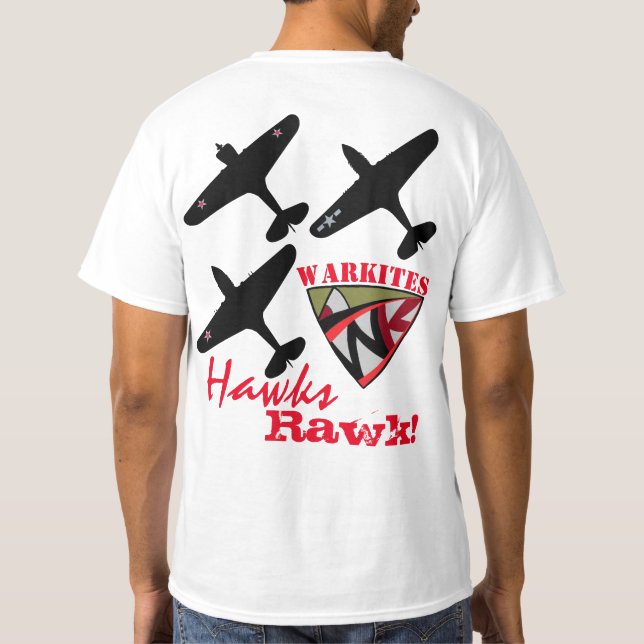 Warkites Hawks Rawk! T-Shirt lll (Back)