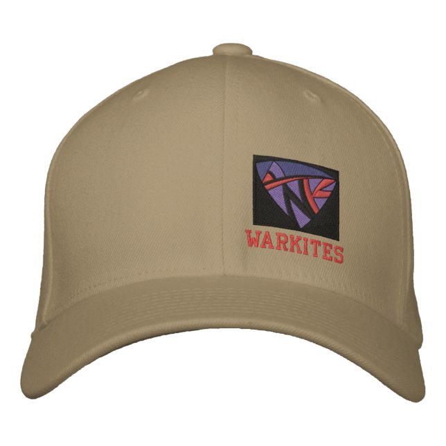 Warkites-left panel embroidered baseball hat (Front)