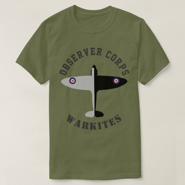 Warkites Observer Corps Spitfire T-Shirt (Design Front)