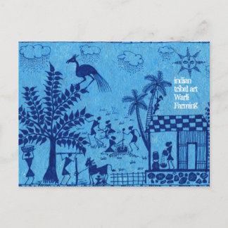 Warli Farming Postcard