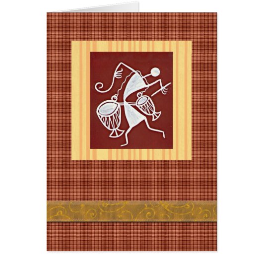 Warli folk art celebration cards (Front)