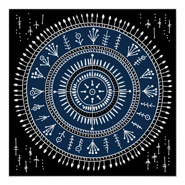 Warli Tribal Art Poster (Front)
