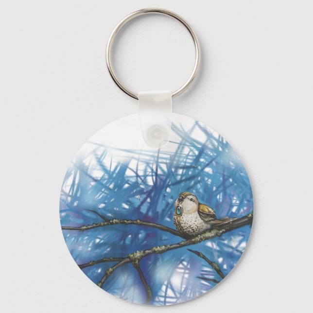 warlike bird keychain (Front)