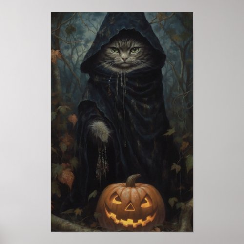 Warlock Cat Poster