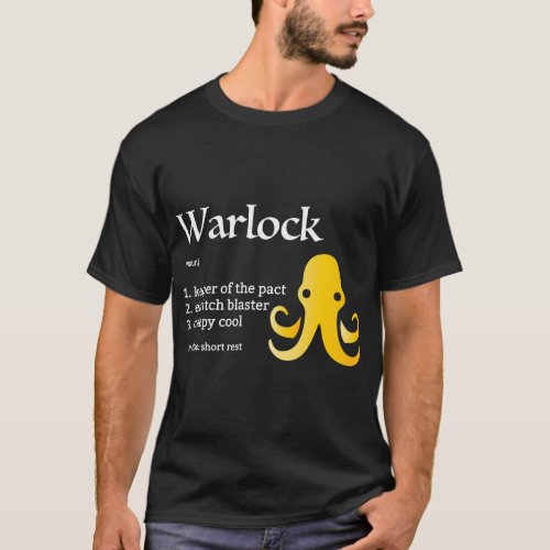 Warlock Class Tabletop RPG T_Shirt