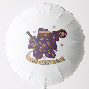 Warlock Dice Design Balloon