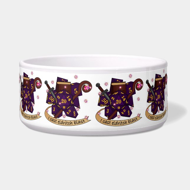 Warlock Dice Design Bowl (Front)
