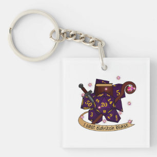 Warlock Dice Design Keychain