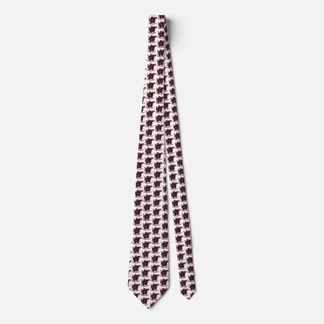 Warlock Dice Design Neck Tie (Front)