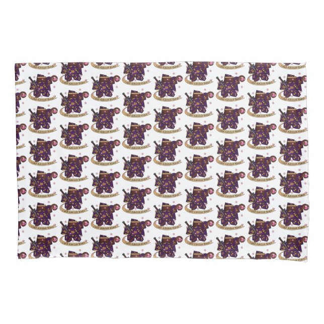 Warlock Dice Design Pillow Case (Front)