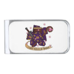 Warlock Dice Design Silver Finish Money Clip