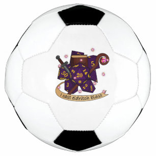 Warlock Dice Design Soccer Ball