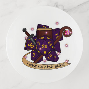 Warlock Dice Design Trinket Tray